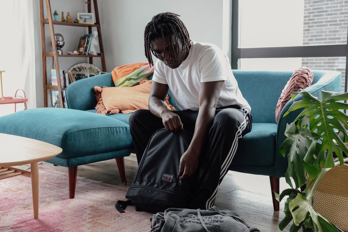 Person packing the Techonaut 45.