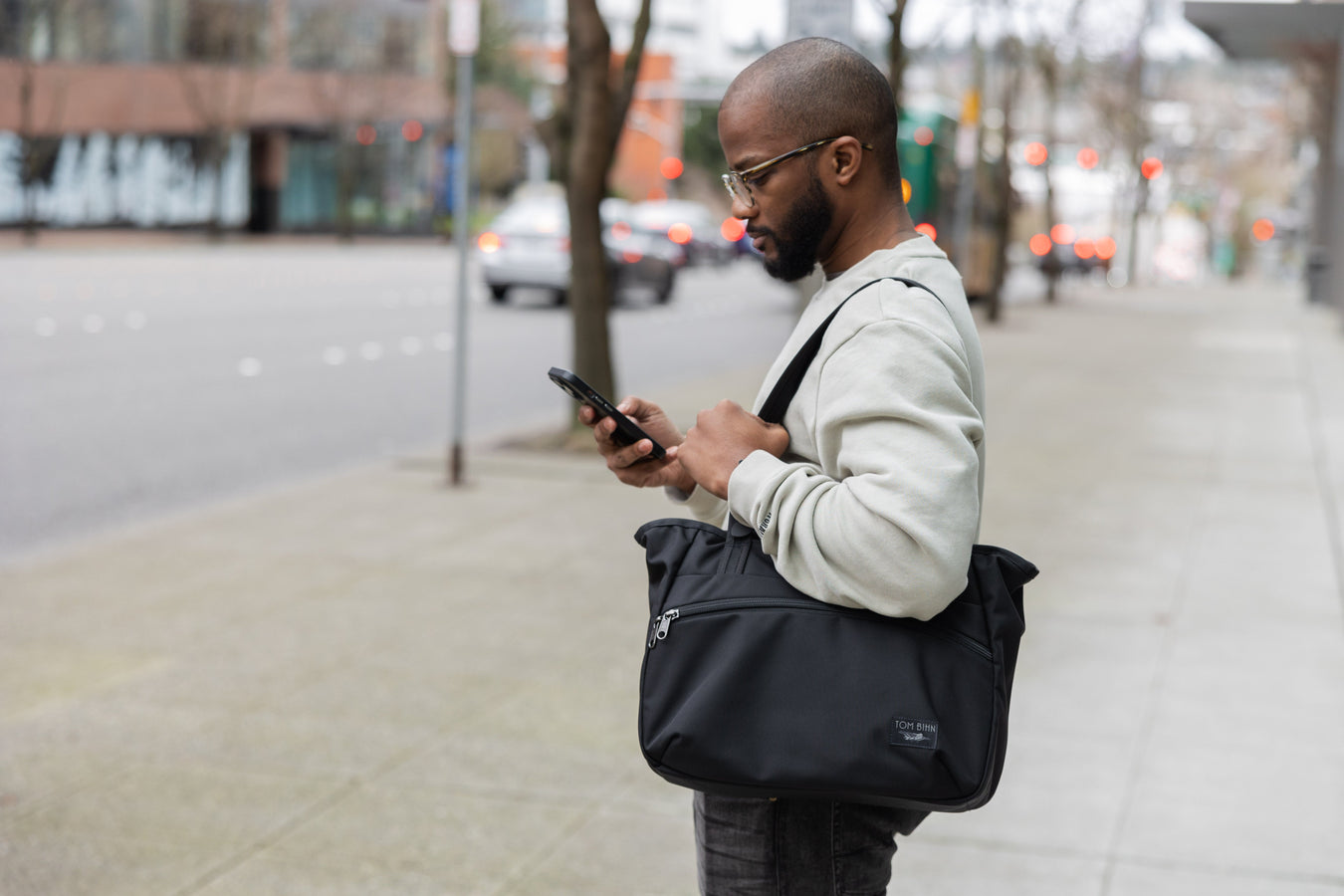 Nomad Tote in Black Ballisitic