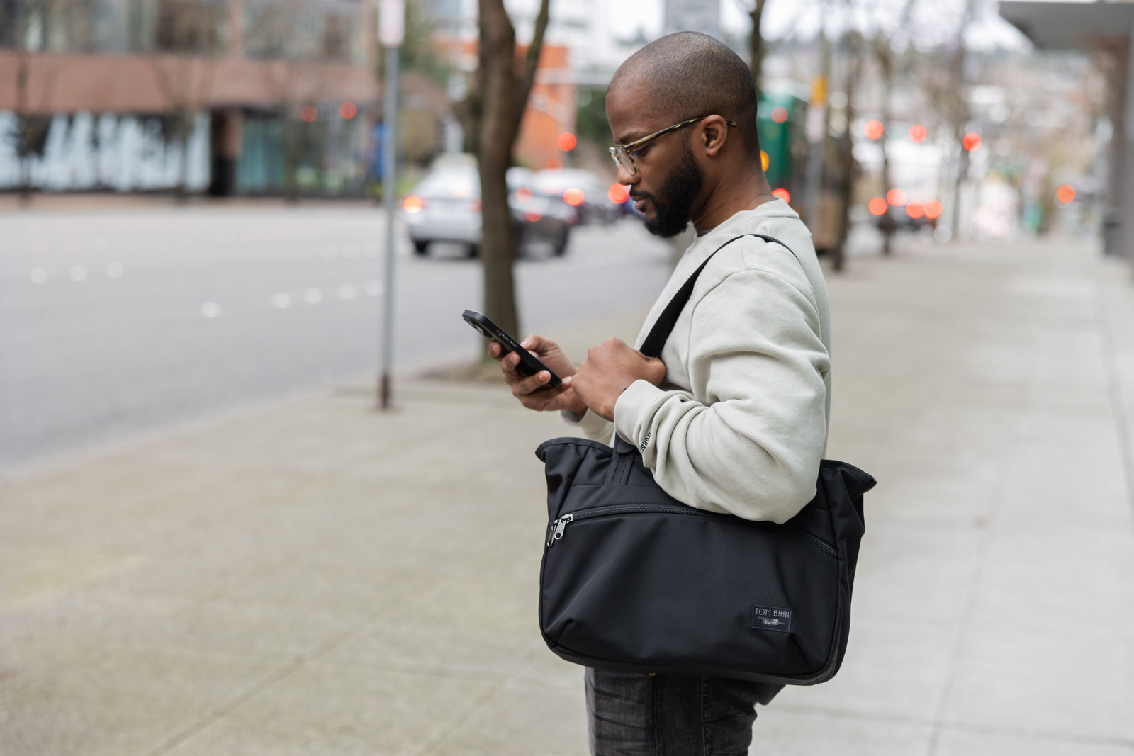 Nomad Tote in Black Ballisitic
