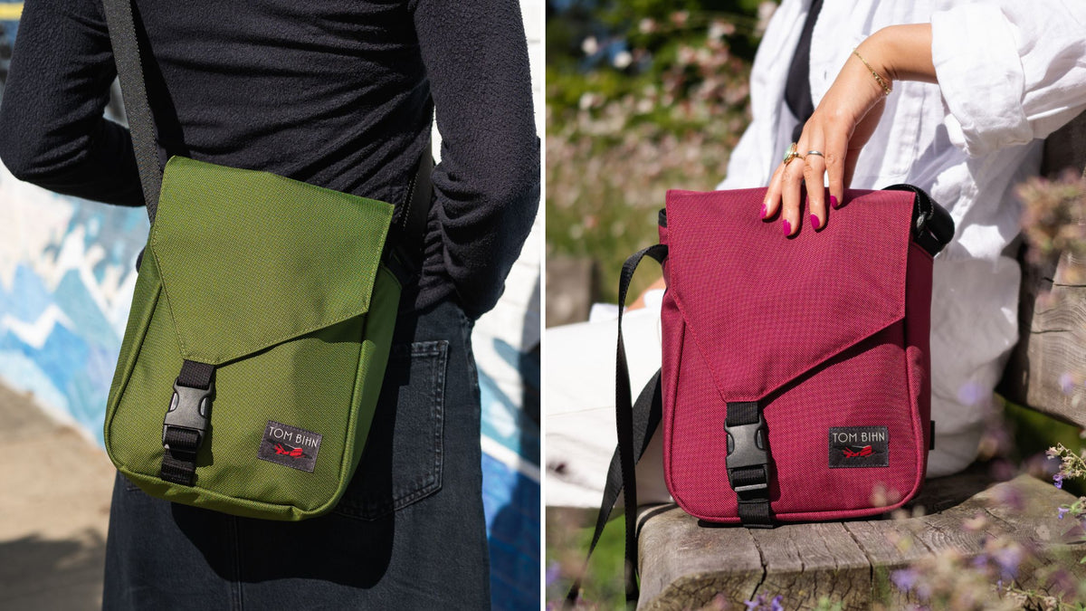 Small Cafe Bag in New 630 HT Ballistics: Saguaro and Raspberry