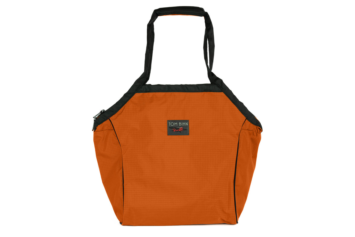 visible variant TB0614-PL^^A Large Zip-Top Shop Bag in Persimmon 210 Cerylon