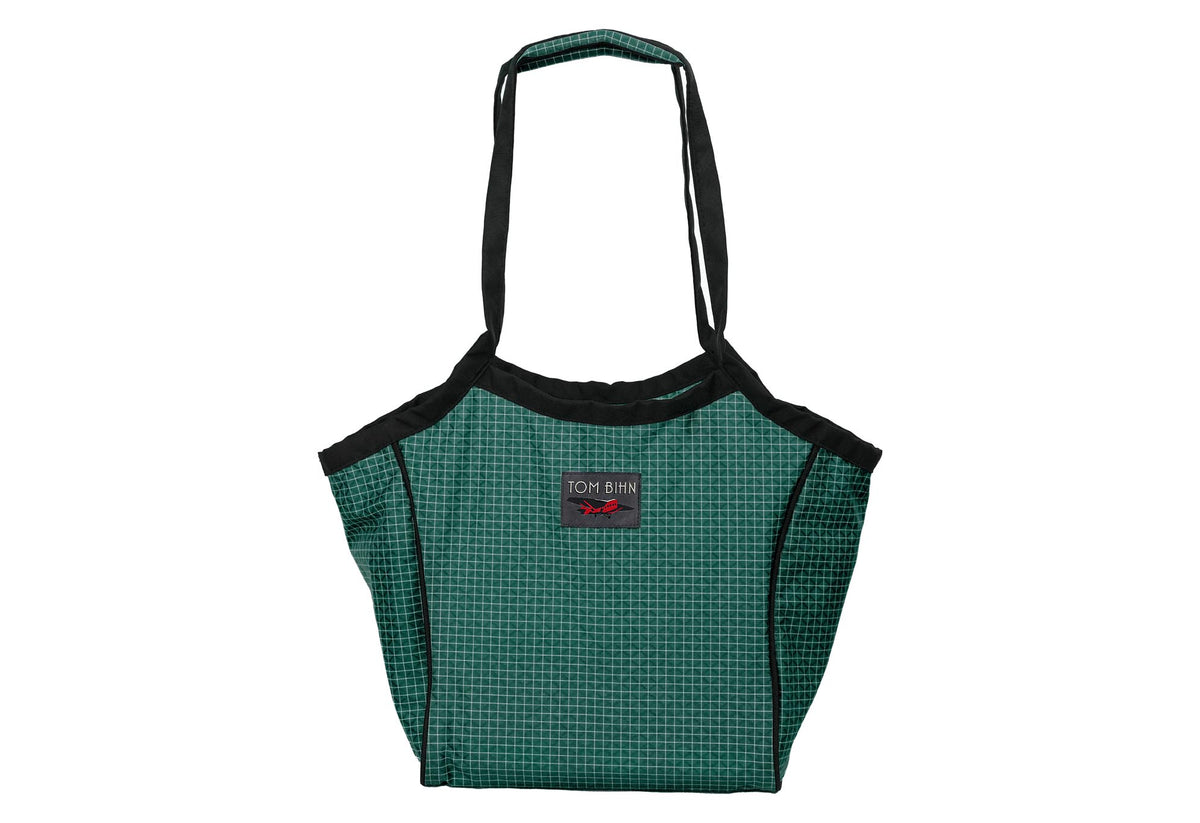 visible variant TB0608-KD^^A Small Original Shop Bag in Sitka (dark green with white grid) 200 Halcyon.