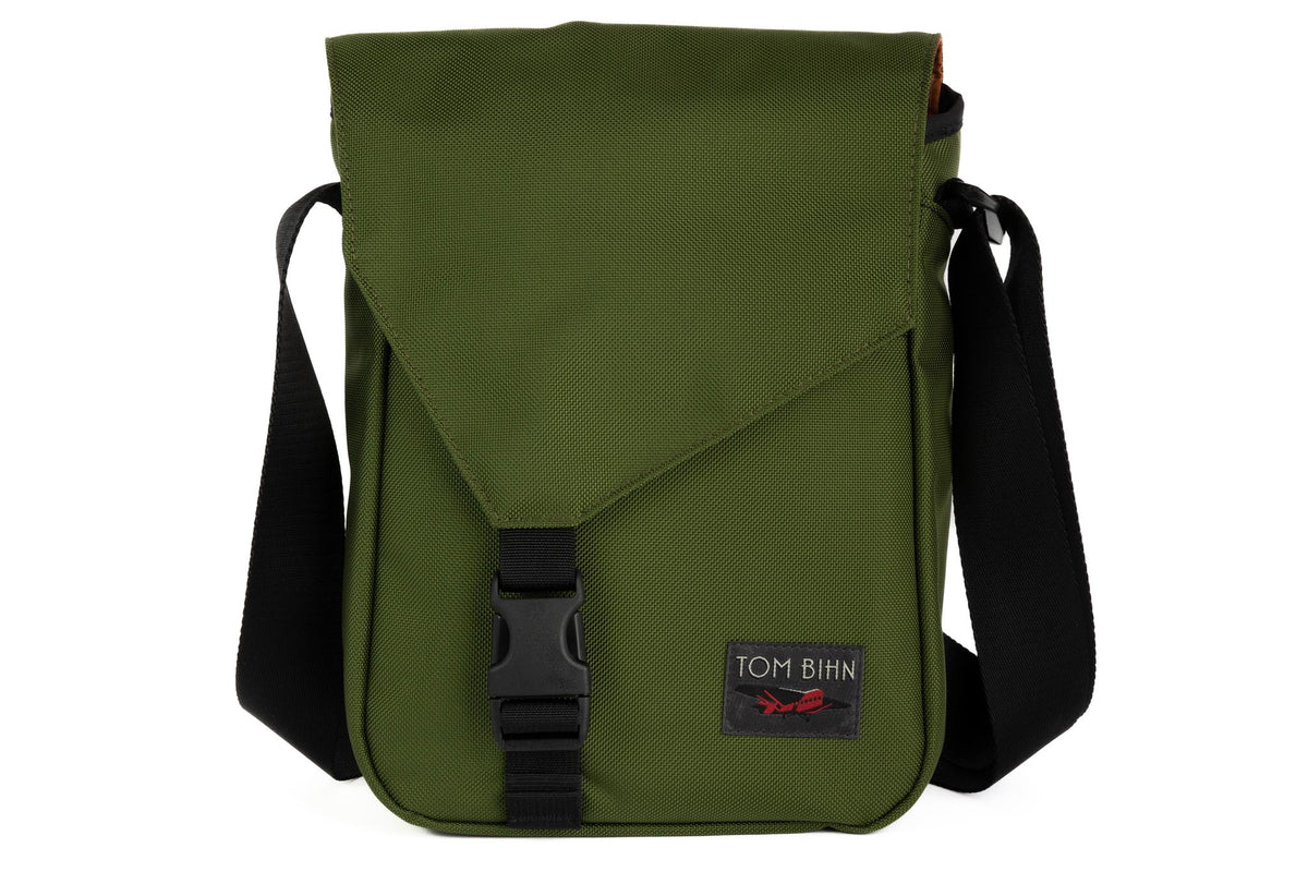 visible variant TB0201-VKPL^^The Small Cafe Bag in Saguaro with a Persimmon interior