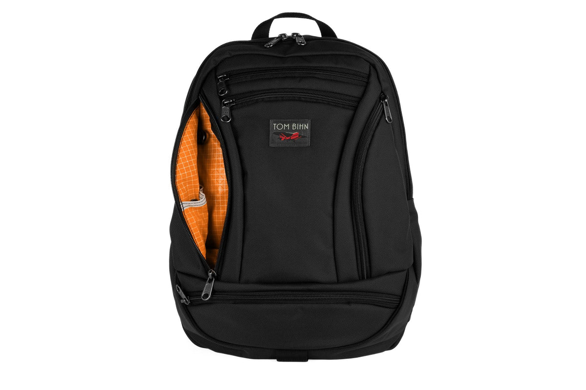 visible variant TB0112-BKZD^^The Synapse 19 in Black Ballistic with Zest (orange with white grid) 200 Halcyon interior.
