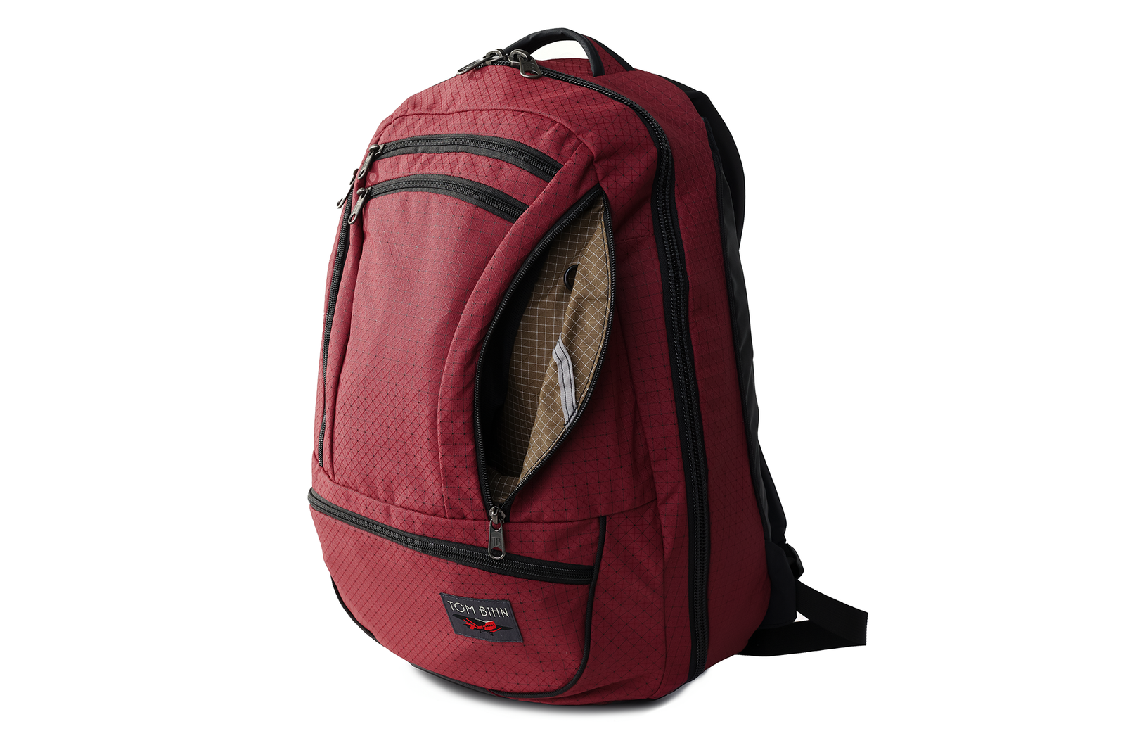 visible variant TB0121-RTCD^^Synik 30 in Bordeaux (red with black grid) Spectron with a Coyote (sand brown with white grid) 200 Halcyon interior