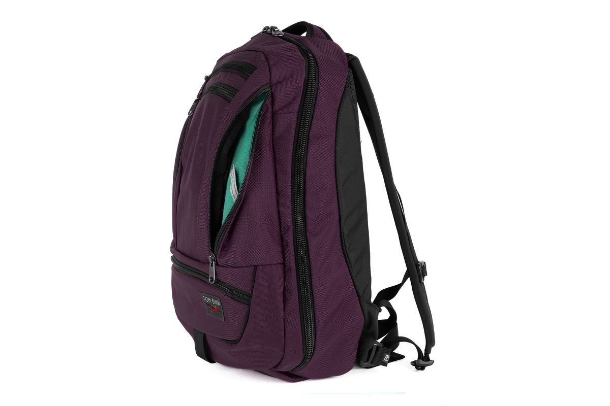visible variant TB0122-UKEL^^Synik 26 in Aubergine Ballistic with Emerald 210 Cerylon interior.