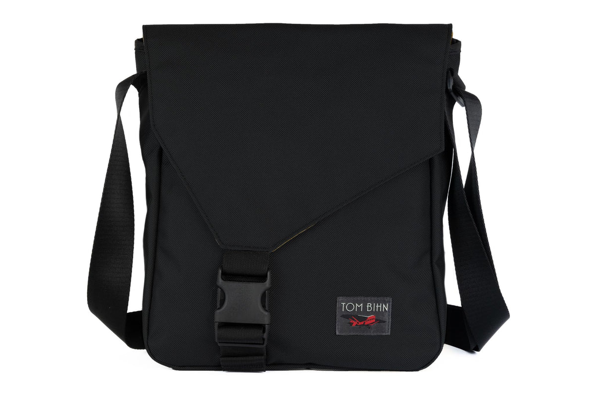 visible variant TB0202-BKRL TB0202-BKPL^^Medium Cafe Bag in Black Ballistic with Marigold 210 Cerylon interior.