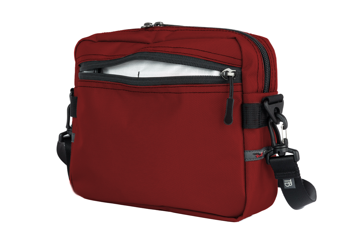 visible variant TB0414-MKTD^^The Side Kick in Mars Red Ballistic with an Tahoma (white with white grid) 200 Halcyon interior.