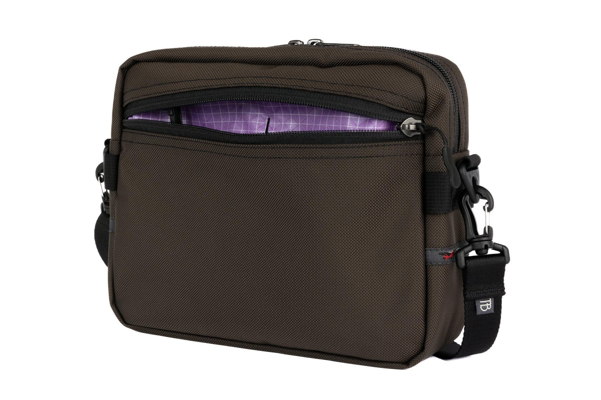 visible variant TB0414-RKYD^^The Side Kick in Ursa (brown-grey) 630 Ballistic with an Wisteria (pale purple with white grid) 210 Cerylon interior.