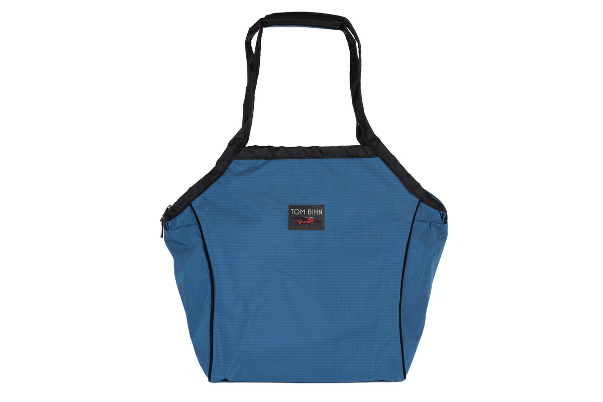 visible variant TB0614-OL^^A Large Zip-Top Shop Bag in Cobalt 210 Cerylon