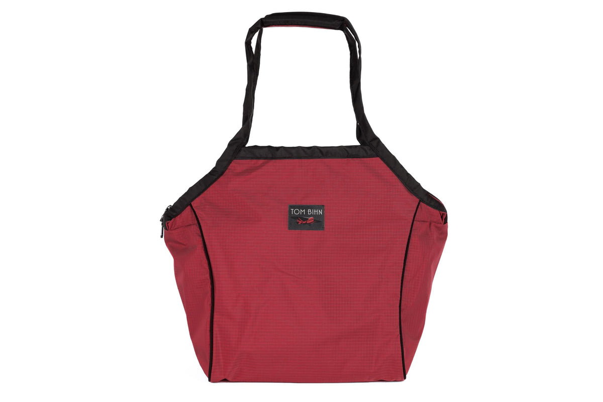visible variant TB0614-SL^^A Large Zip-Top Shop Bag in Sangria 210 Cerylon