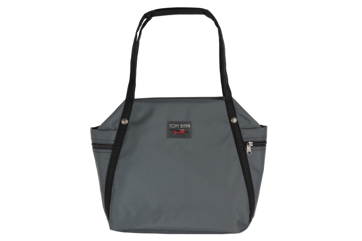 visible variant TB0615-GK^^The Pop Tote in Nebulous Grey (dark grey) Ballistic.