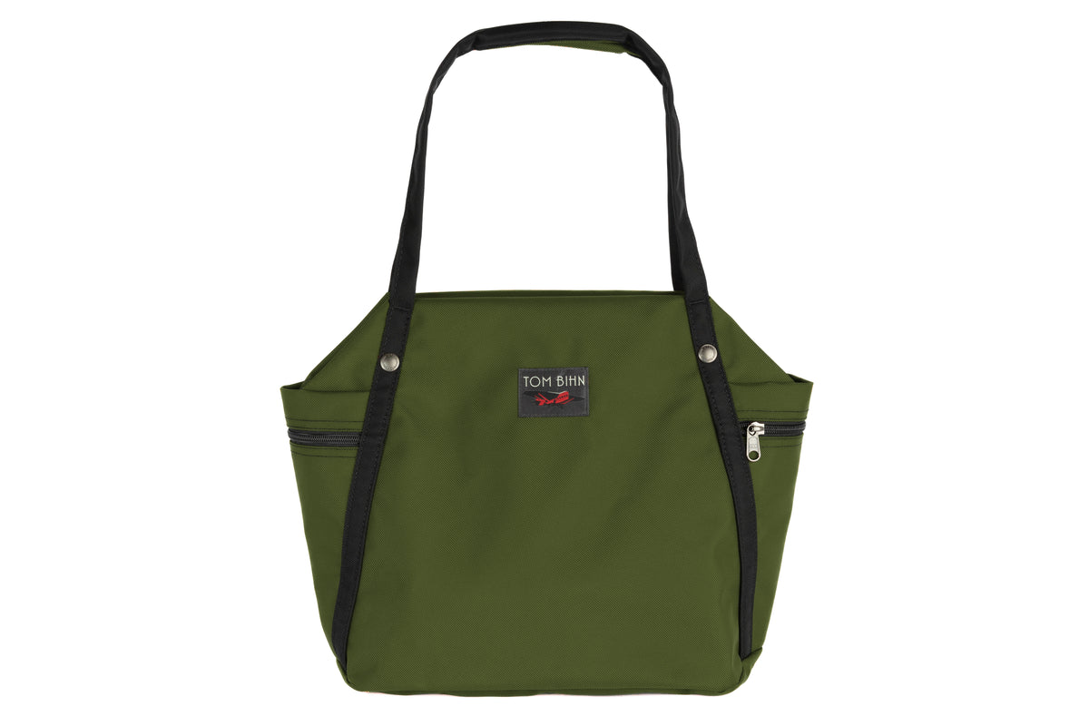 visible variant TB0615-VK^^Pop Tote in Saguaro (olive green) 630 Ballistic.