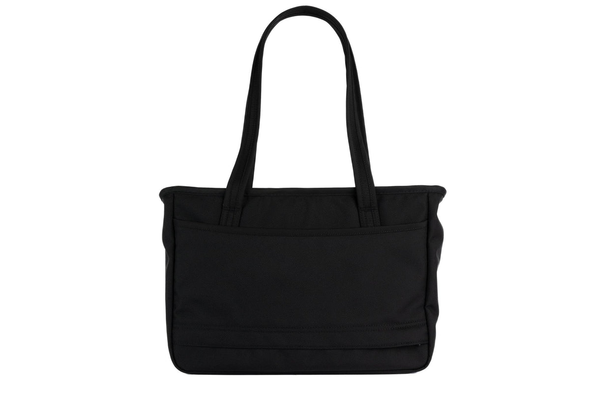 visible variant TB0715-BKML TB0715-BK4D TB0715-BKLD TB0715-BKOD TB0715-BKND TB0715-BKPD^^Back of the Nomad Tote in Black Ballistic.