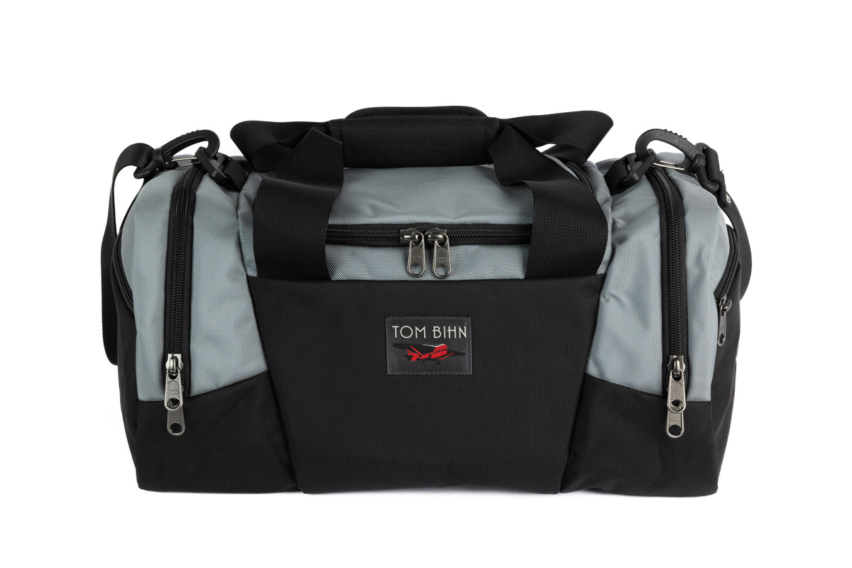 visible variant TB0904-LKDL^^The Night Flight Travel Duffel in Cloud Ballistic.