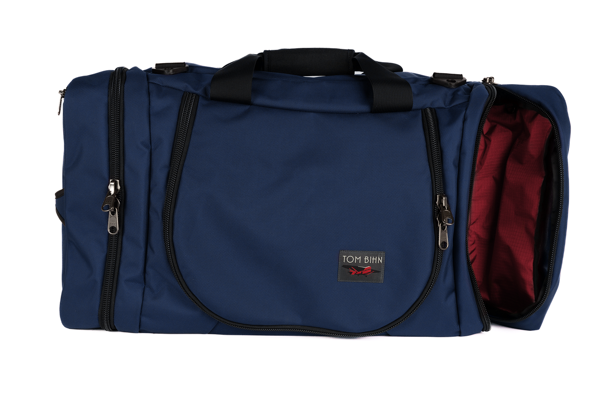 visible variant TB0906-DKSL^^A Deep Blue (navy blue) Ballistic Aeronaut 45 with a Sangria 210 Cerylon interior.