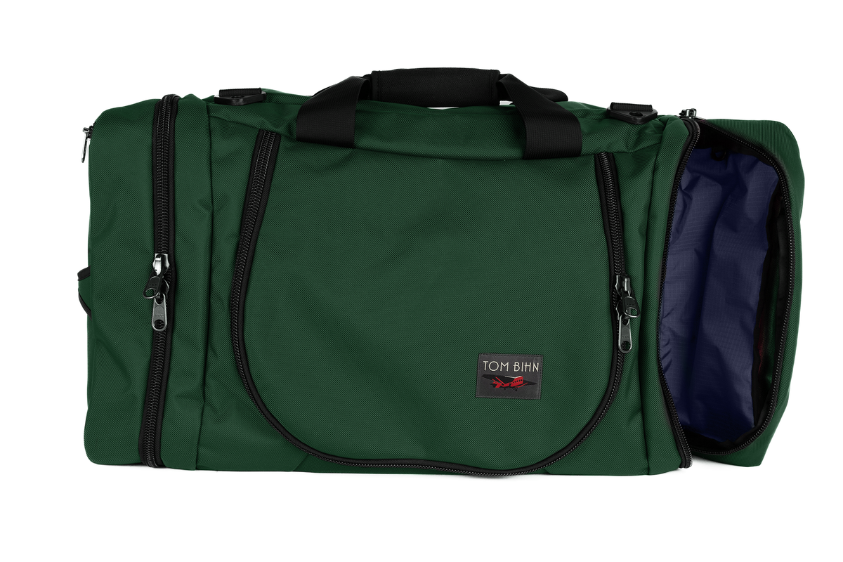 visible variant TB0906-WKDL^^A Wilderness (forest green) Ballistic Aeronaut 45 with an Dusk (purplish-blue) Cerylon interior.
