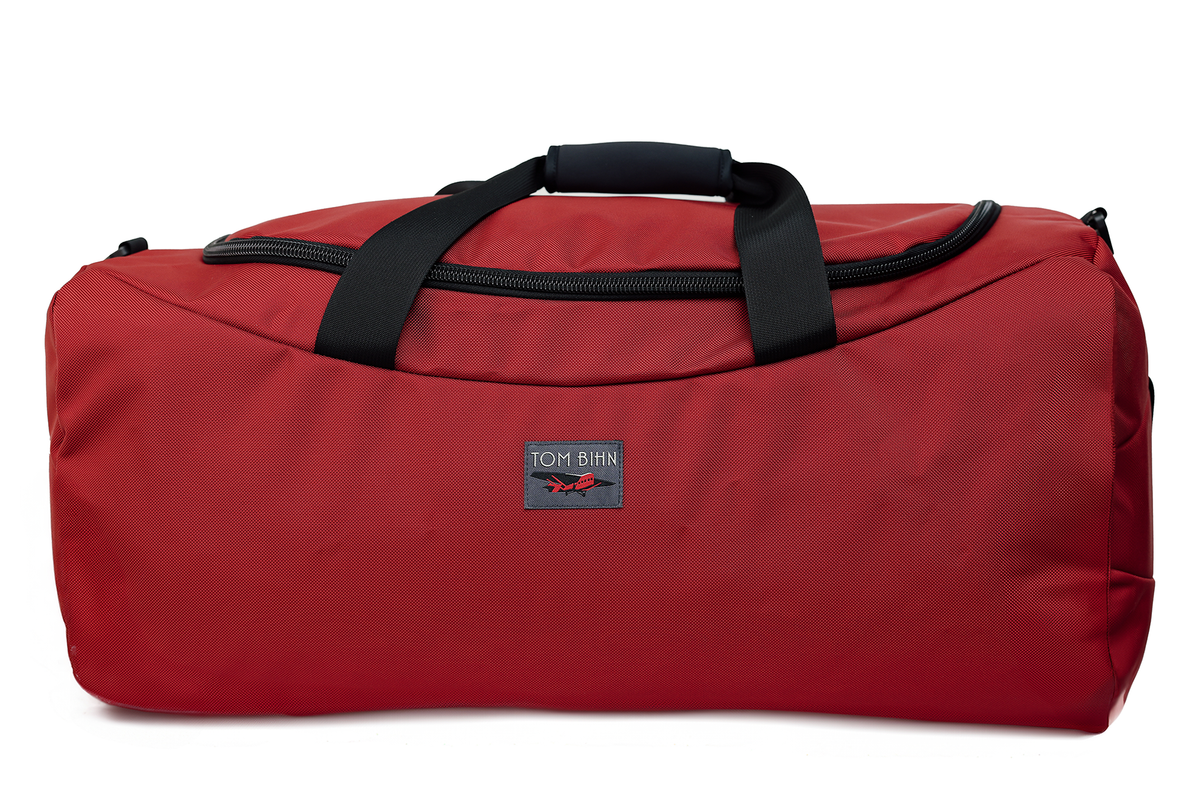 visible variant TB0909-MK^^Large Yeoman Duffel in Mars Red