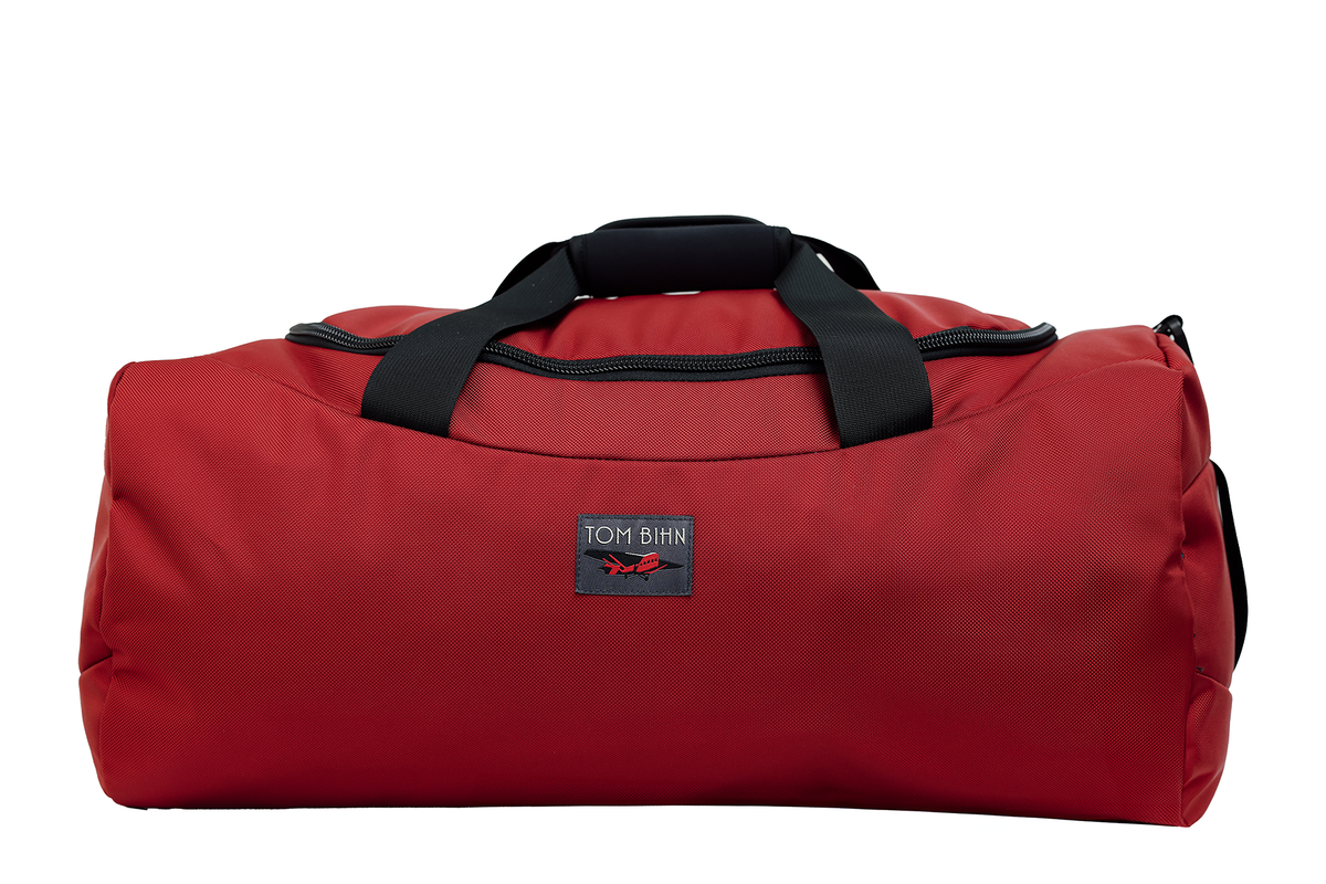 visible variant TB0909M-MK^^Medium Yeoman Duffel in Mars Red