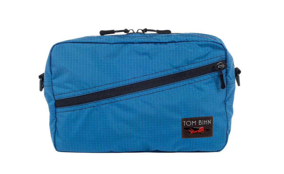 visible variant TB0921-OL^^A Packing Cube Shoulder Bag in Cobalt (blue with light blue grid) 210 Cerylon