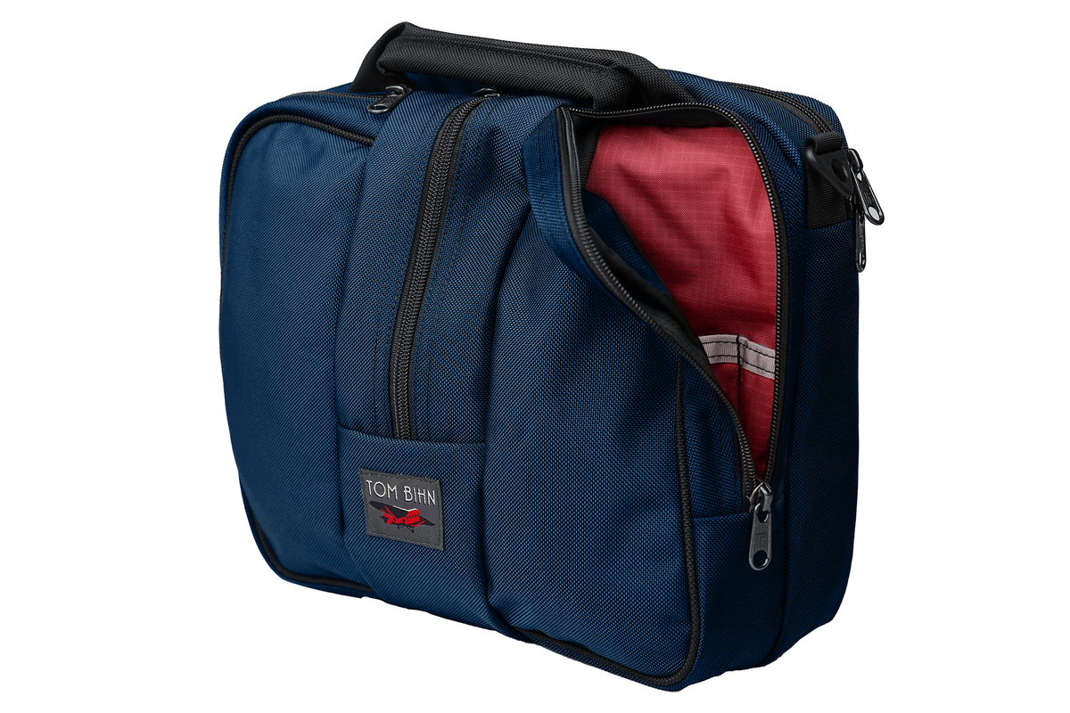 visible variant TB0967-DKSL^^Co-Pilot in Deep Blue Ballistic/Sangria 210 Cerylon.