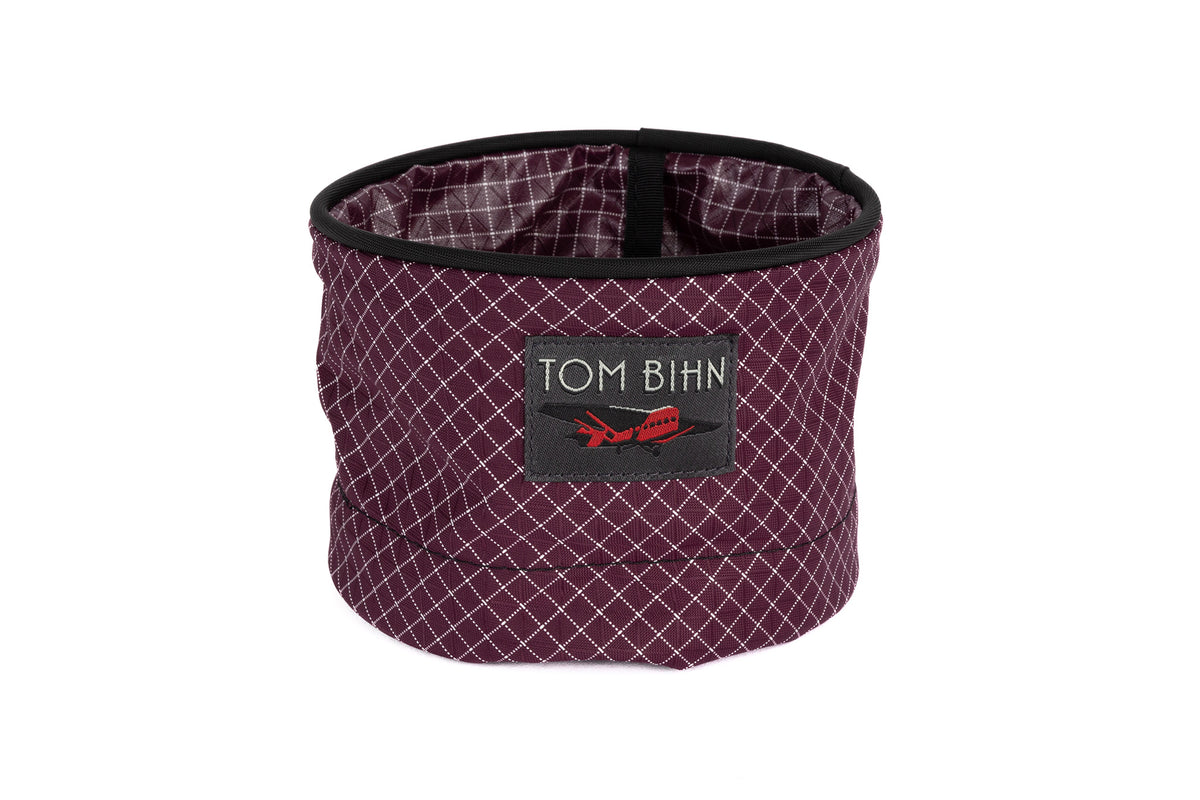 visible variant TB0990-5D^^A Small Travel Tray in Acai (dark purple with white grid) 200 Halcyon.