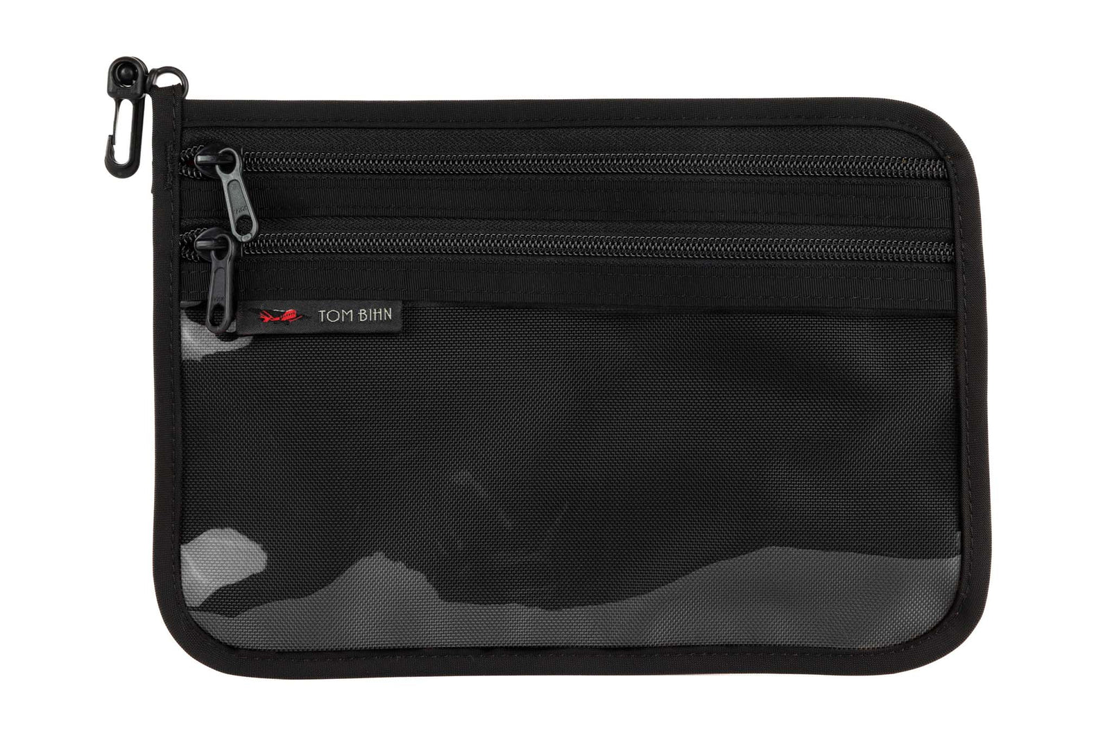 visible variant TB1223M-BK^^Medium Double Organizer Pouch in Black
