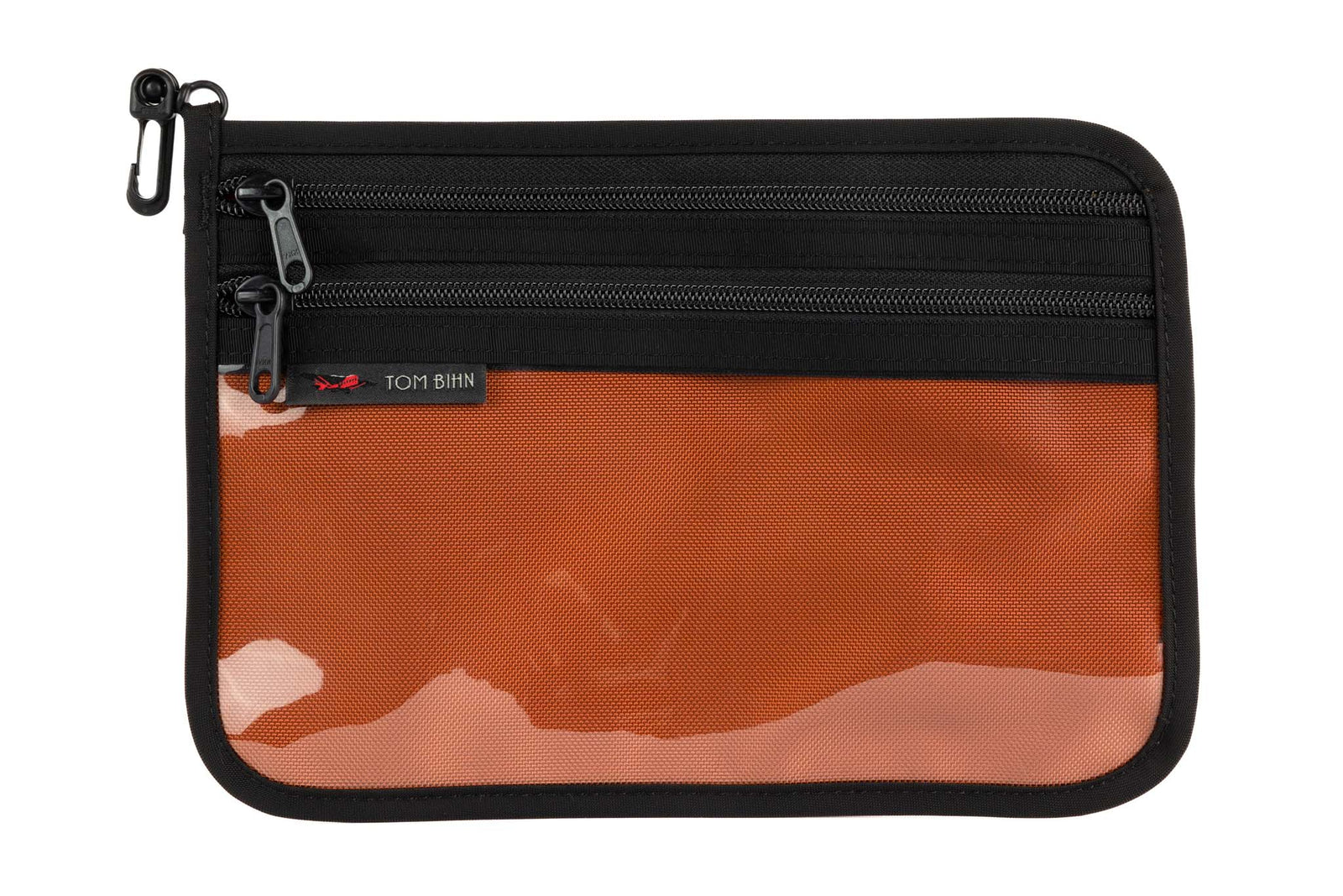 visible variant TB1223M-TK TB1223M-TB^^Medium Double Organizer Pouch in Burnt Orange Ballistic