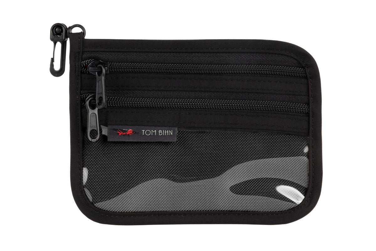 visible variant TB1223S-BK^^Small Double Organizer Pouch in Black