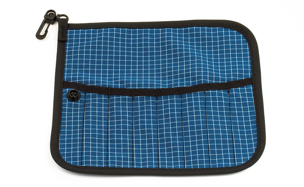 visible variant TB1235-FD^^A Tool Pen Wrap in Fjord (dark blue with white grid) 200 Halcyon.
