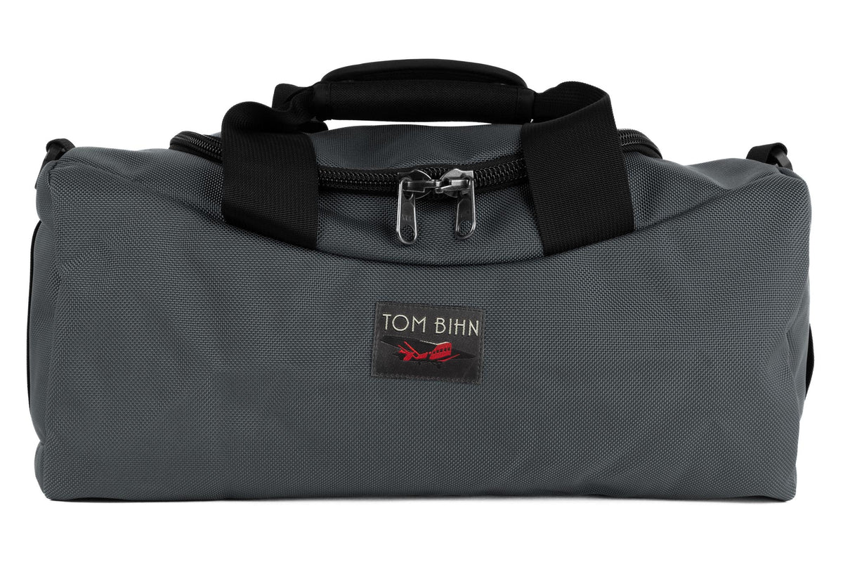 visible variant TB0909MI-SB^^A Mini Yeoman Duffel in Steel (medium grey) 1050 Ballistic.