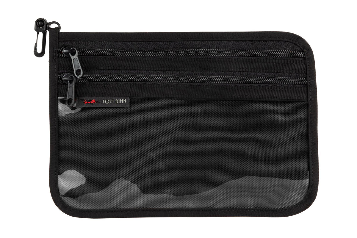 visible variant TB1223M-BB^^Medium Double Organizer Pouch in Black 1050 Ballistic