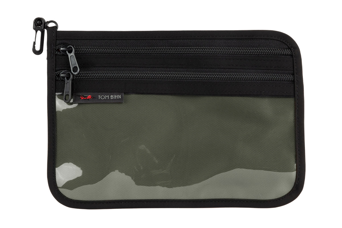 visible variant TB1223M-SB^^Medium Double Organizer Pouch in Steel 1050 Ballistic
