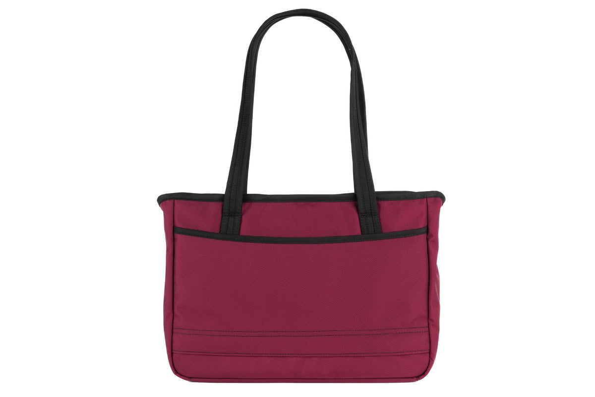 visible variant TB0715-PKML^^Photo of the Nomad Tote in Raspberry (reddish-purple) Ballistic