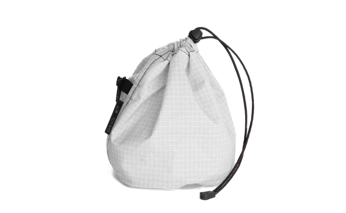 visible variant TB0662-TD^^A Medium, clear-bottomed Yarn Stuff Sack in Kiwi (green with white grid) 200 Halcyon.