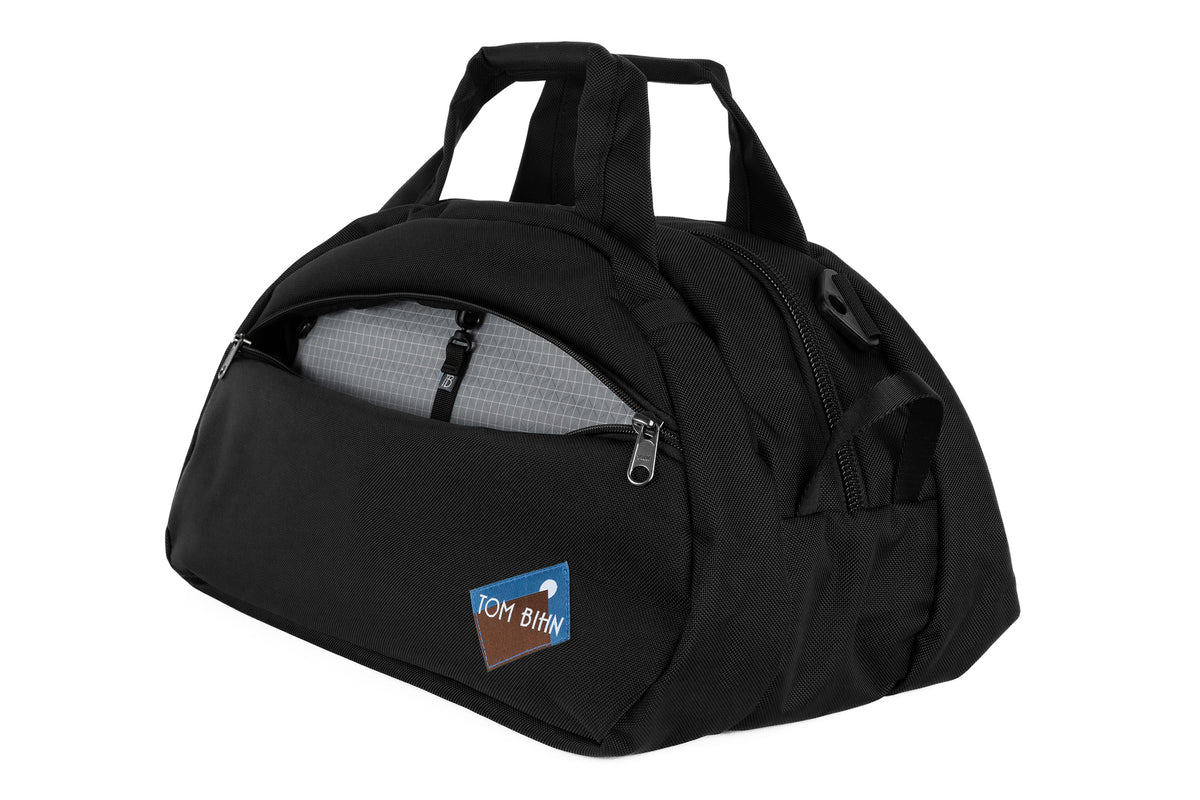visible variant TB0435-BKND^^The Old School Carry All in Black 630 Ballistic with a Northwest Sky 200 Halcyon interior