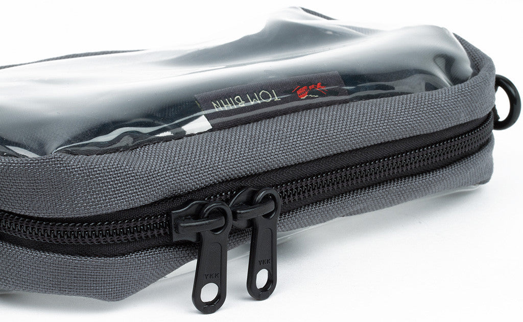 The #5 Zipper across the top of the 3D Clear Organizer Cube.