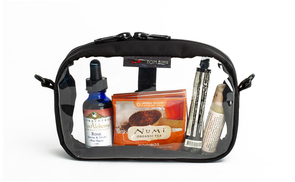 visible variant TB0917-BJ TB0917-BN^^A Black 3D Clear Organizer Cube filled with sundries.