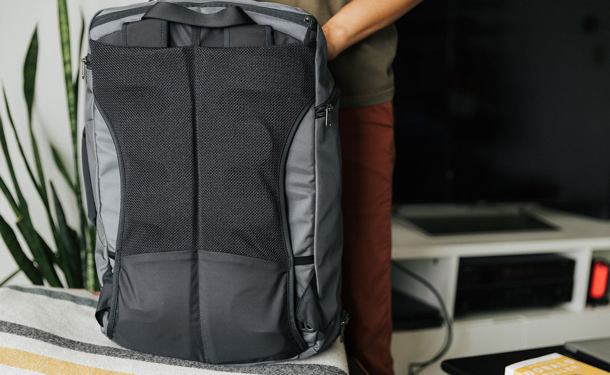 The mesh back panel of the Techonaut 45