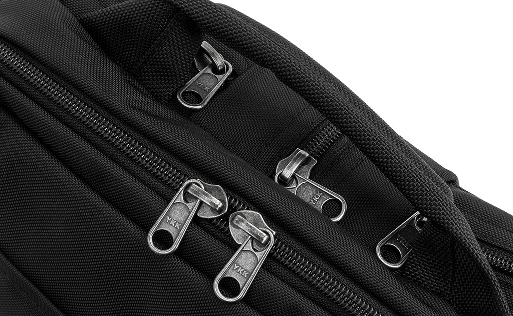 Close-up of the YKK zippers on the Co-Pilot.