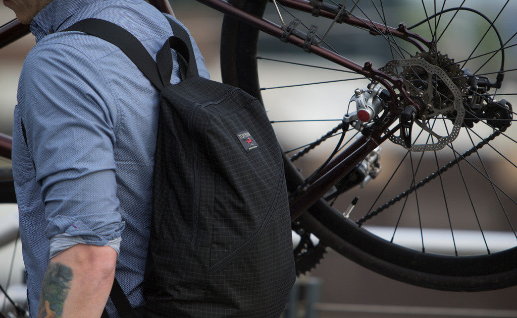 ^^A person carrying a Daylight Backpack