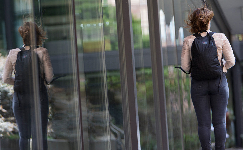 lifestyle visible^^A person carrying a Daylight Backpack
