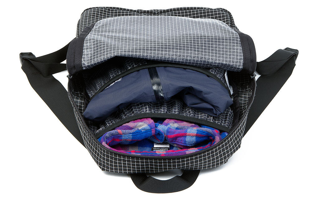 ^^Daylight Backpack with a full loadout including a jacket, hiking guide, binoculars, and trail rations.