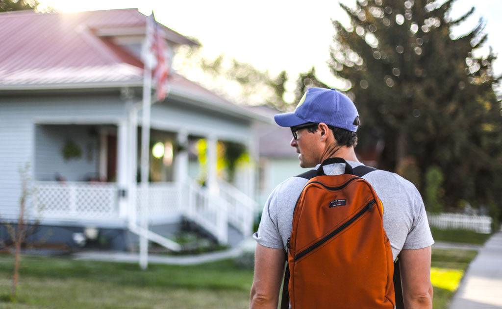 lifestyle visible^^A person carrying a Daylight Backpack