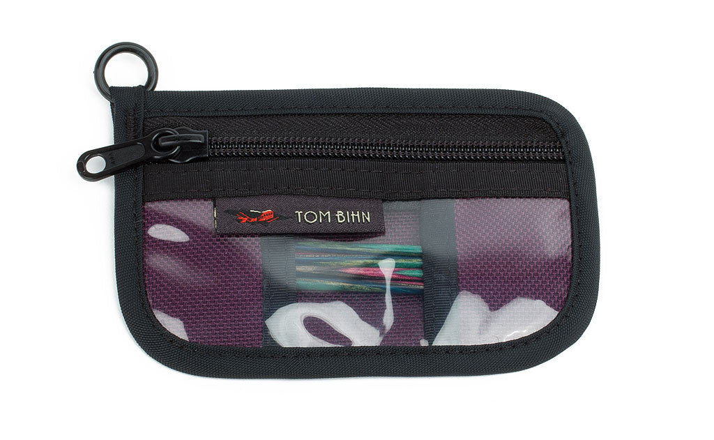 visible variant TB1231-AB^^Knitting Tool Pouch Size 1 in Aubergine (dark purple) 1050 Ballistic.