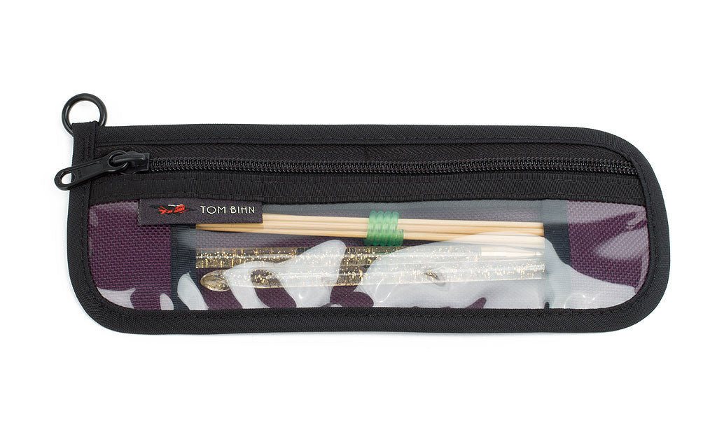 visible variant TB1233-AB^^Knitting Tool Pouch Size 3 in Aubergine (dark purple) 1050 Ballistic.