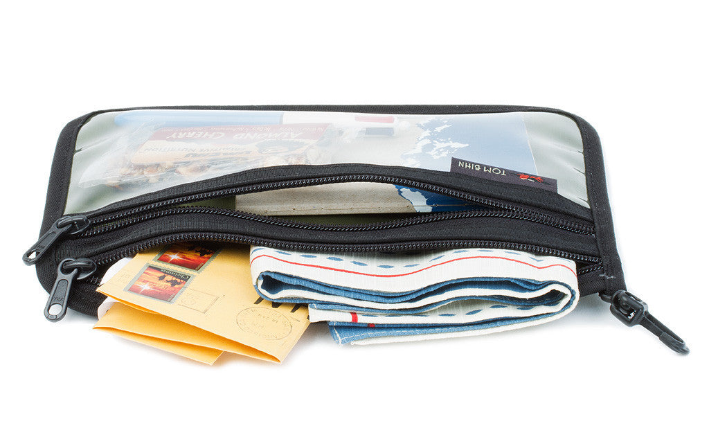 detail visible^^Filled Large Double Organizer Pouch