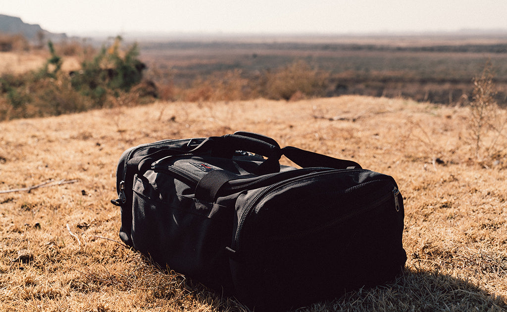 lifestyle visible^^The Road Buddy Duffel 60.