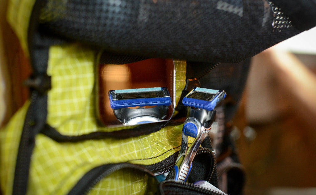 lifestyle visible^^A close shot of the mirror in the Spiff Kit.