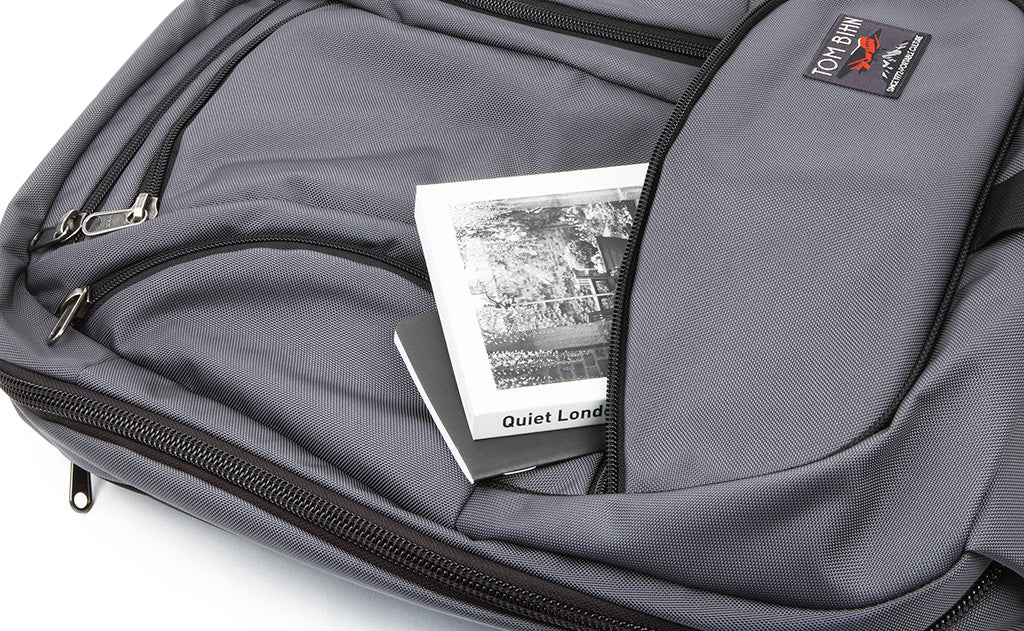 A couple of paperback books in the bottom compartment of the Synik 30.